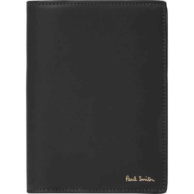 Paul Smith Black Signature Stripe Interior Leather Passport Holder - 79 Black - UNI