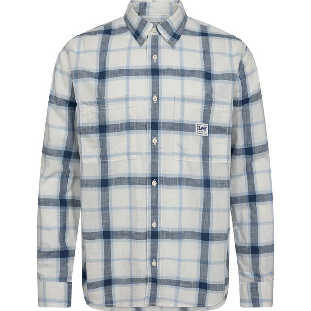 Lee Workwear_Shirt_2. 0 Blue Herr Långärmade Skjortor Stl. L - Från Magasin - 468 (L)