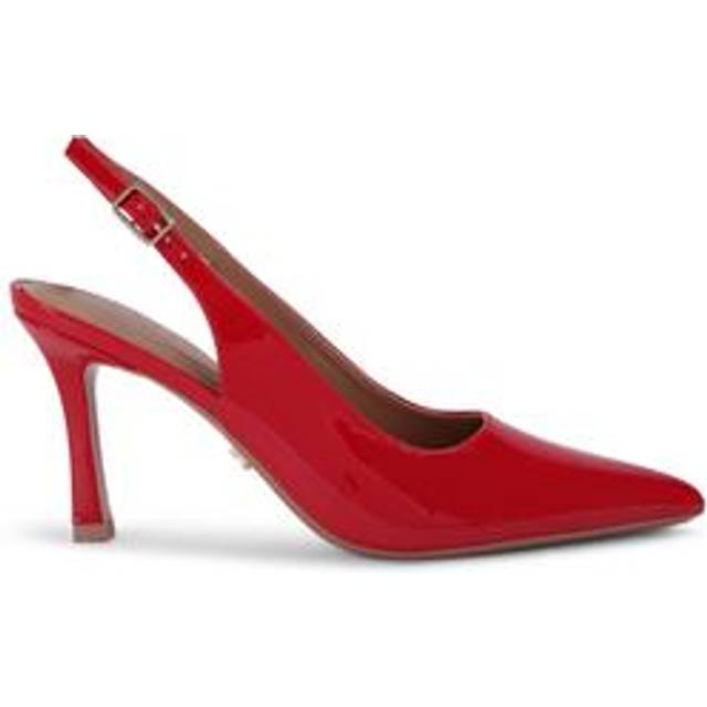 Carvela Corletta Pointed Slingback Heeled Courts, Bright Red