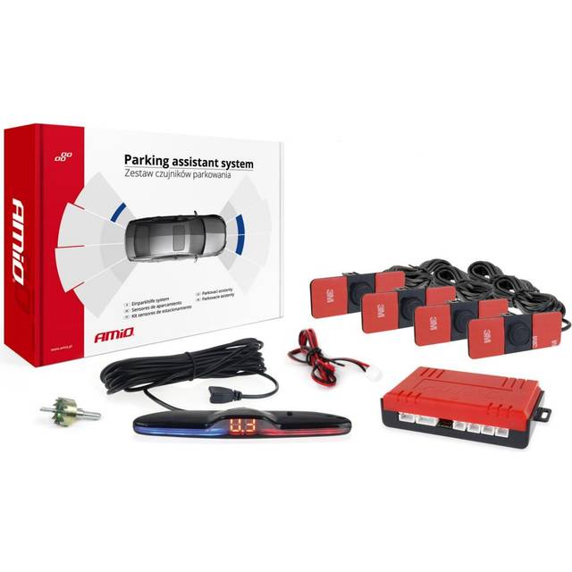 AMiO MAX LED Parkeringshjälp system 02291 fram och bak med sensor 4
