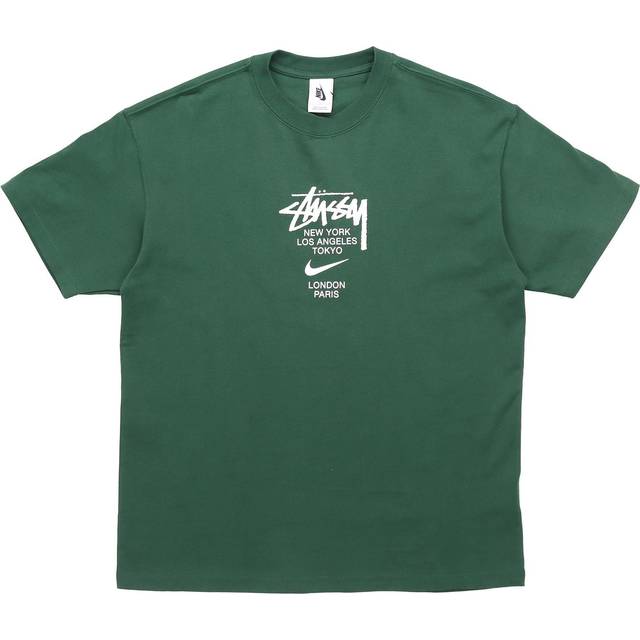 Nike x Stussy Alphabet T-Shirt Asia Sizing 'Green' DD3343-341 - M