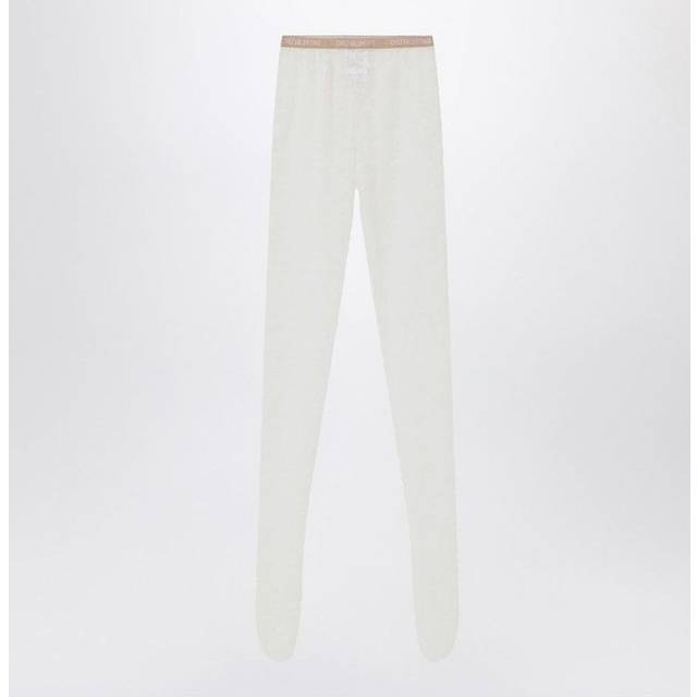 Valentino Garavani Women's Ivory Lace Tights in Print | Size Large/XL | 6B0KI03Q9BT Color A03 (L/XL)