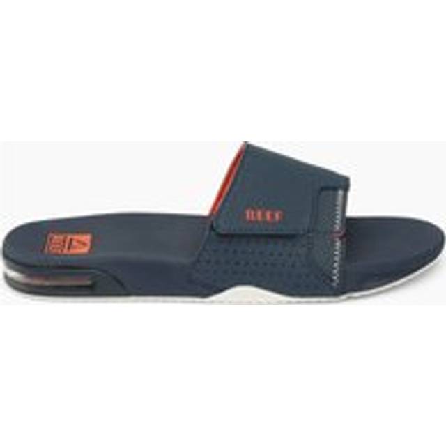 Reef fanning slide adjustable strap 3d logo mens sandal in navy uk 7 - 11