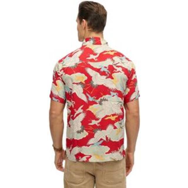 SUPERDRY Merchant Hawaiian Shirt |Röd |XXL