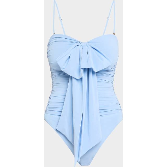Zimmermann Acacia Drape Bow ruched swimsuit