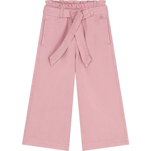 Petit Bateau Kids' Wide Leg Trousers, Pink