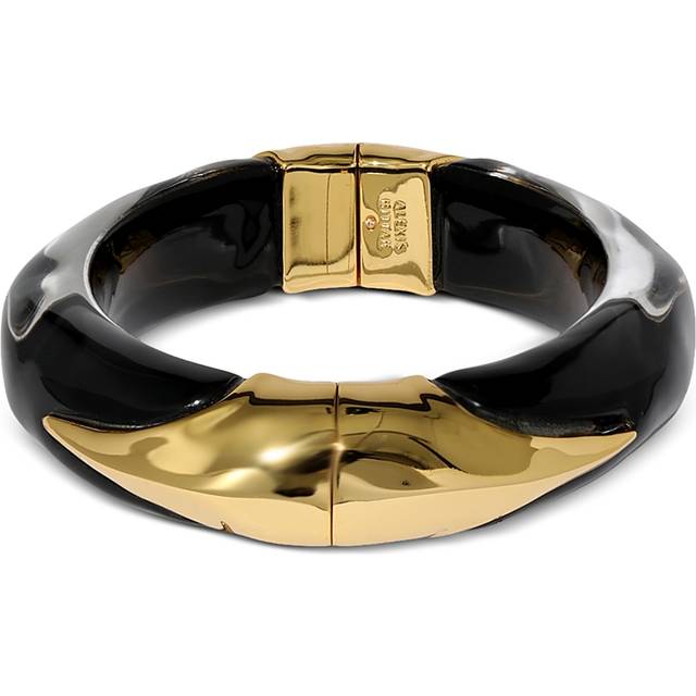 Alexis Bittar Luminous Lucite Claw Hinge Bracelet- in Onyx | Statement Jewelry from Alexis Bittar (One Size)