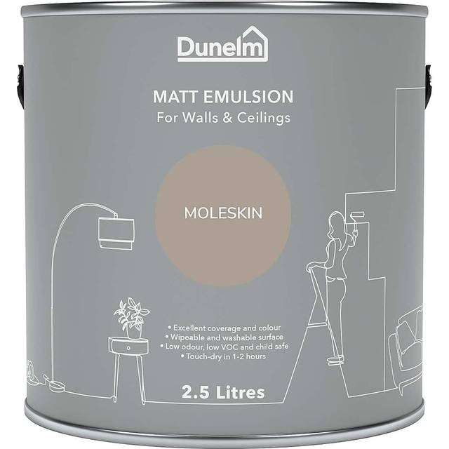 Dunelm Moleskin Matt Emulsion Paint - Moleskin Paint