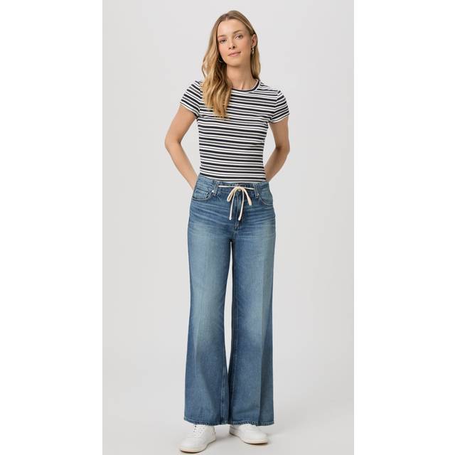 Zoey Wide-Leg Jeans with Tie - JAZZ CLUB - 27