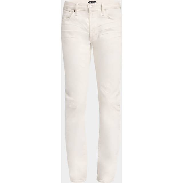 Tom Ford Distressed slim jeans - white (36)