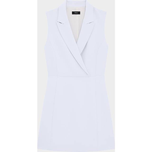 Admiral Crepe Sleeveless Blazer Mini Dress - Pearl Blue - 4