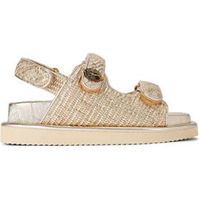 Kurt Geiger London Orson Footbed Sandals, Gold