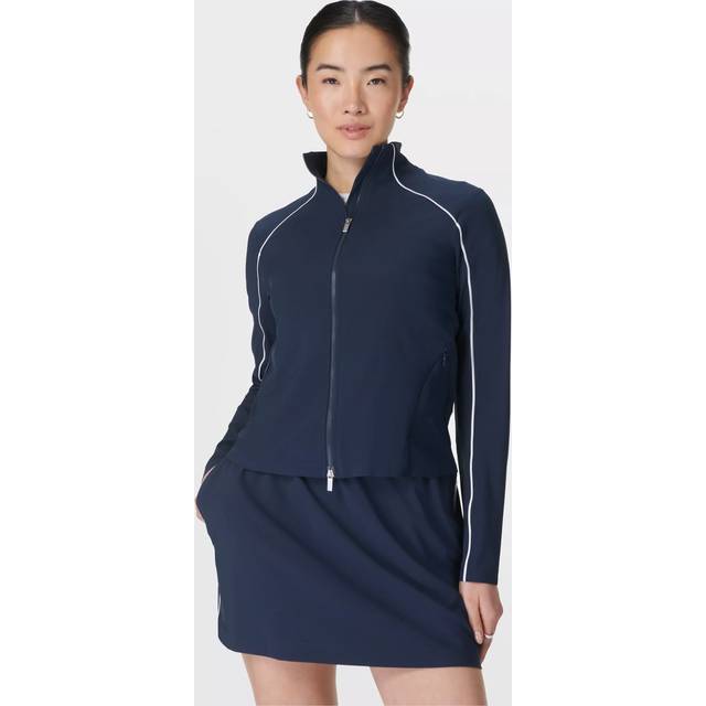 Sweaty Betty Womens Anytime Explorer Zip Up - Navy, Navy, Size L, Women