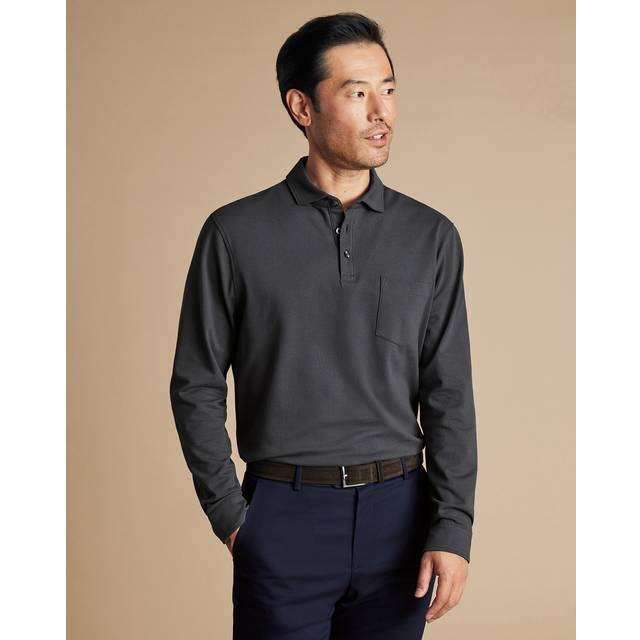 Charles Tyrwhitt Long Sleeve Pocket Polo Shirt