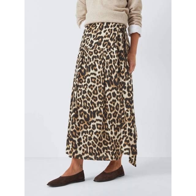 John Lewis Linen Blend Wrap Skirt