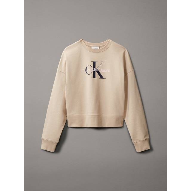 Monogram Logo Relaxed Sweatshirt - Grey - XL