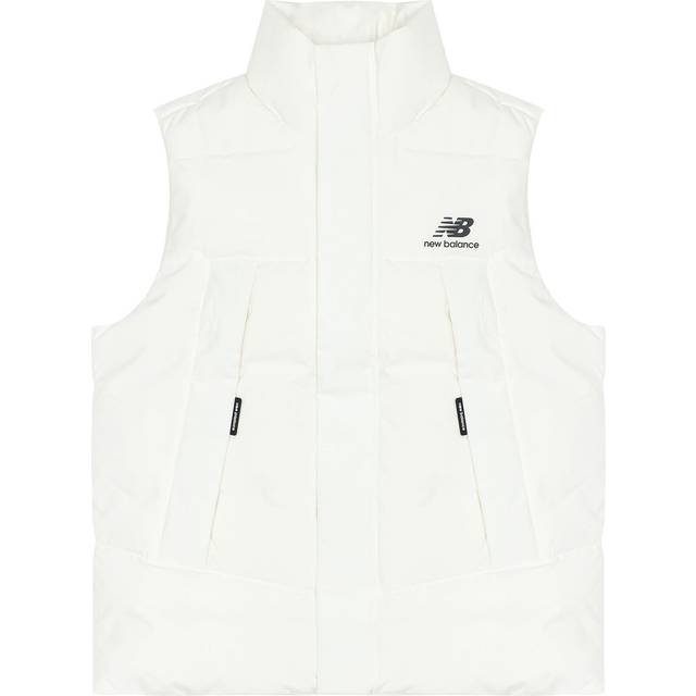 New Balance Pocket Puffer Vest 'White' AMV24360-CIC - White/Black - S