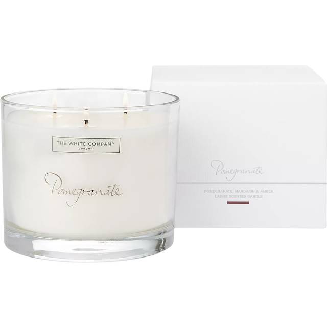 The White Company Pomegranate 3 Wick Scented Candle, 770g