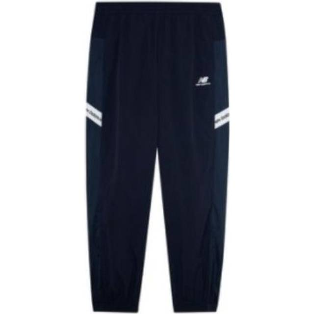 New Balance Logo Fleece Striped Joggers 'Navy White' 5TC2U553-NV - Navy/White - M