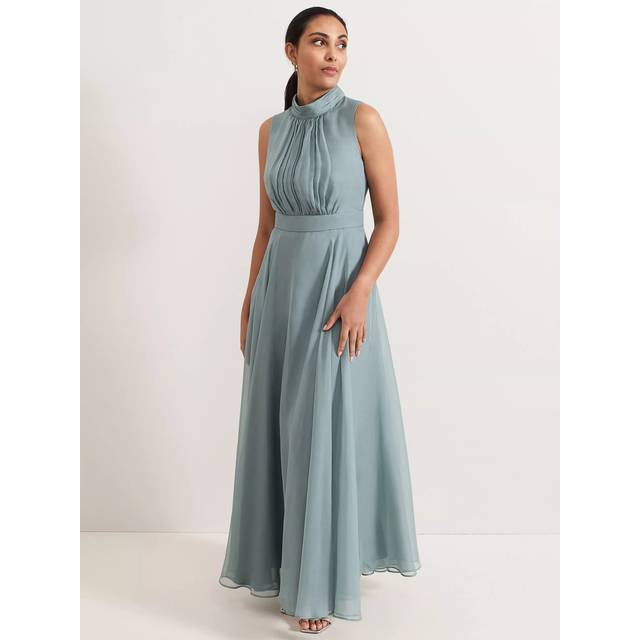 Phase Eight Petite Lucinda Maxi Dress, Pale Blue