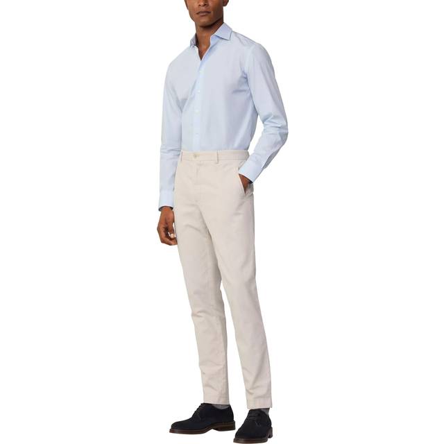 Hackett London Cotton Linen Blend Tapered Fit Sloane Chinos