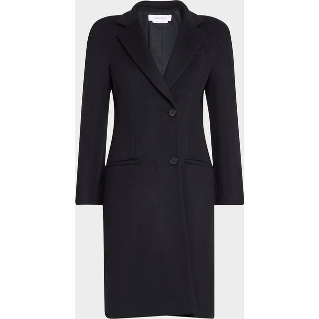 Long Wrap Suiting Wool Cashmere Coat - BLACK - 40 IT (4 US)