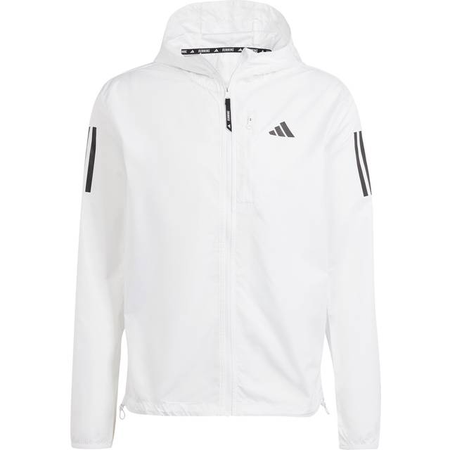 Hooded waterproof jacket adidas Own the Run - Blanc