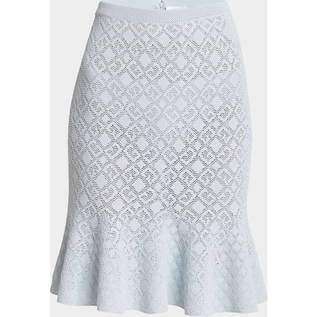 4G Knit Flare Mini Skirt - PALE BLUE - Small
