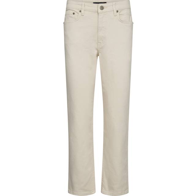 Lauren Ralph LOW STR Denimjean Dam Straight Jeans Stl. 32 - Från Magasin - Cream Wash (32)