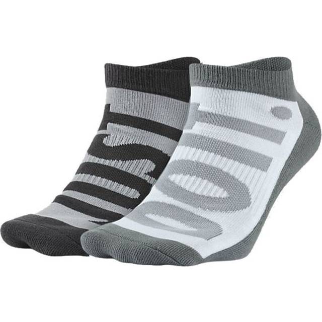 Nike Athleisure Casual Sports Socks Couple Style 2 Pairs Gray SX5771-942 - Grey - L