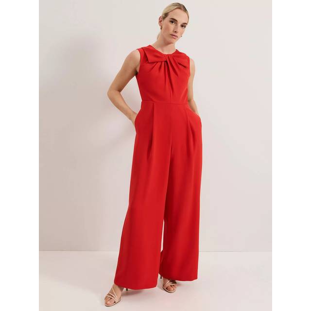 Phase Eight Saffron Jumpsuit - 10, RED