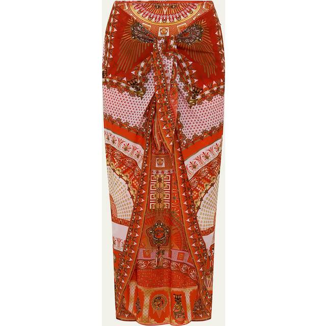 The Obelisk Gate Layered Long Sarong Coverup - THE OBELISK GATE - Large / X-Large