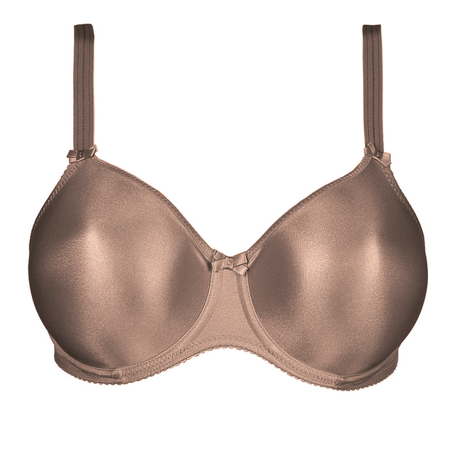 PrimaDonna Satin BH med bygel, brun, Storlek: 90F, Kvinnor