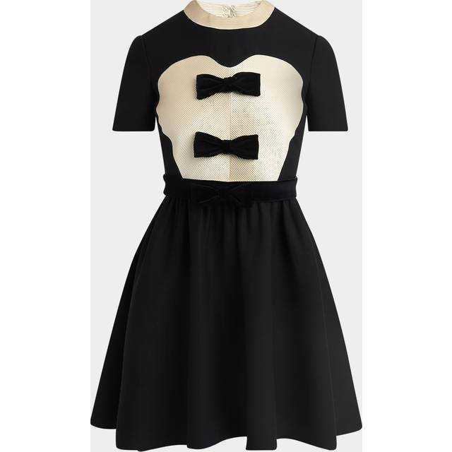 Valentino Women's Couture Mini Dress in Black | Size 38 | 6B0VADH51CFAUY (38)