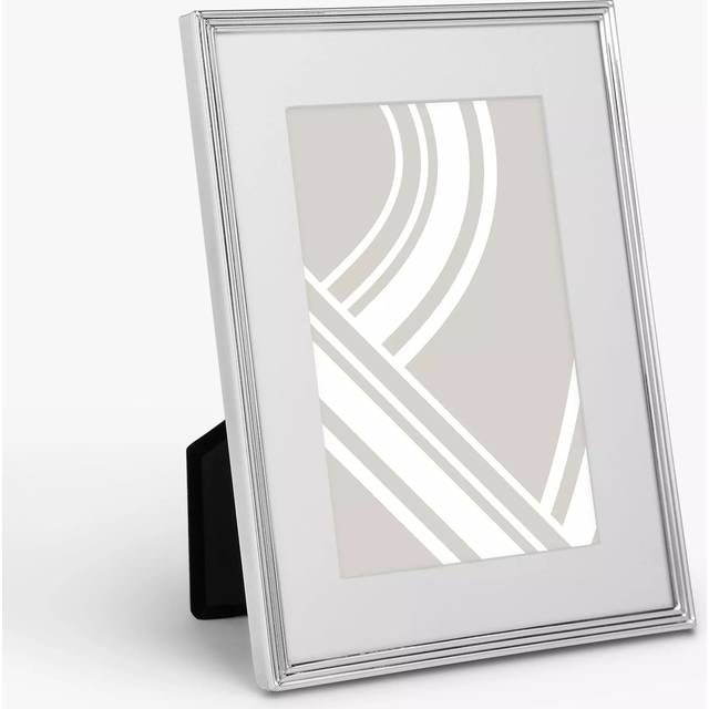 John Lewis Ribbed Daya Photo Frame, Silver