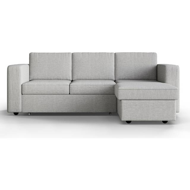 Flair Salou 3 Seater Sofa Bed with Storage Oat Grey Linen