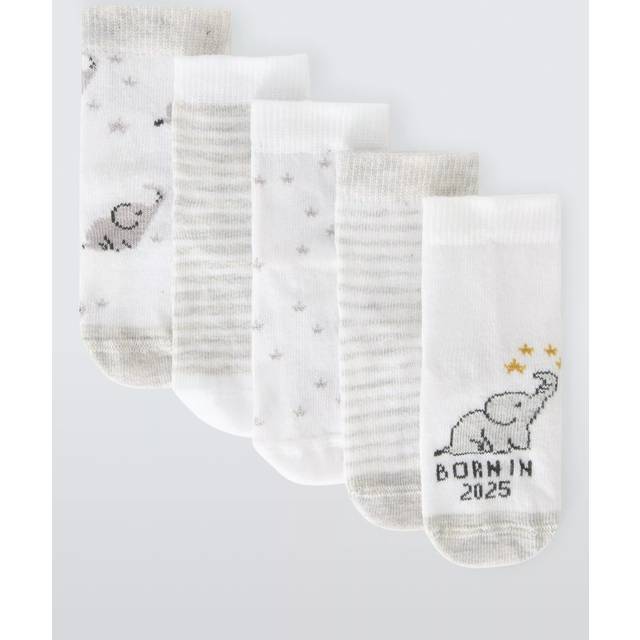 John Lewis Baby Born in 2025 Organic Cotton Socks
