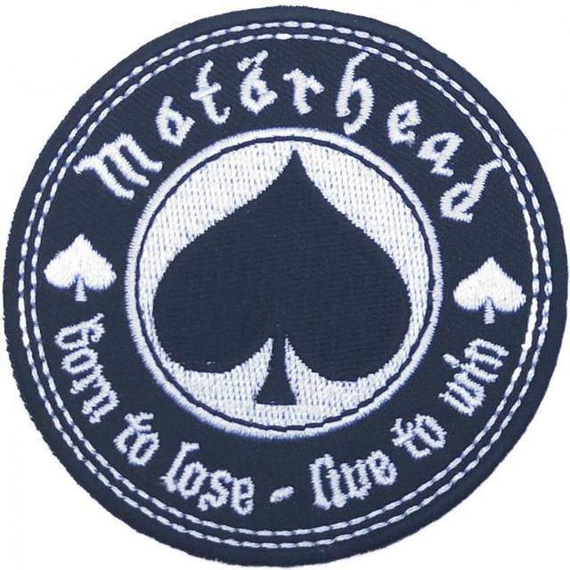 Motorhead Born To Love, Live To Win Circular Iron On Patch