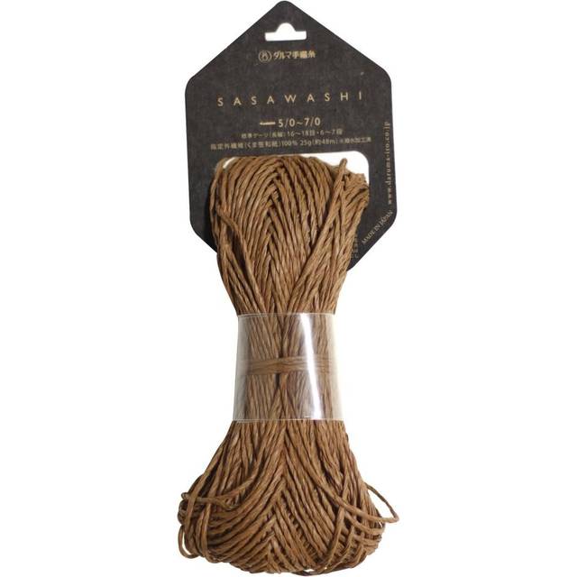 Yokota DARUMA SASAWASHI Wool Thick Col.9 Brown 25g Approx. 48m 5 Ball Set 01-4110