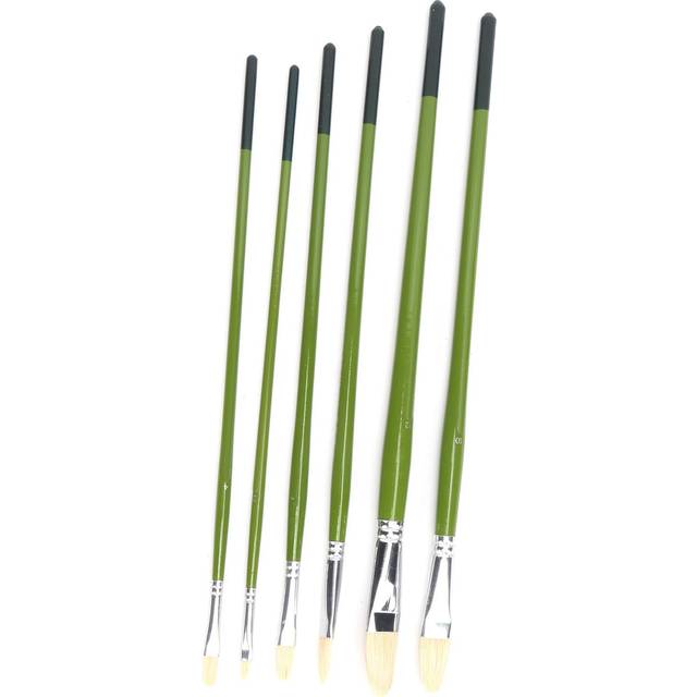 Paint Brush Sets Multimodal Pig Hair 6 Different Sizes Oil Paint Brushes for Oil Watercolor