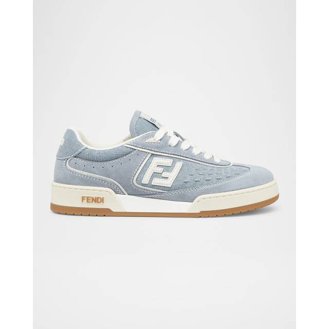 FENDI Match Denim & Suede Sneaker