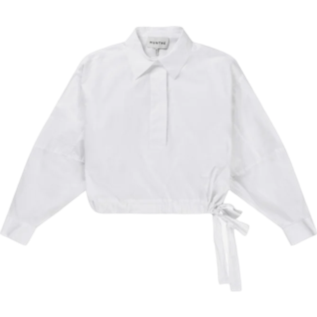 White Elegant Tashumi Top Blouse