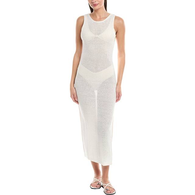 Onia Knit Scoop Back Linen Maxi Dress