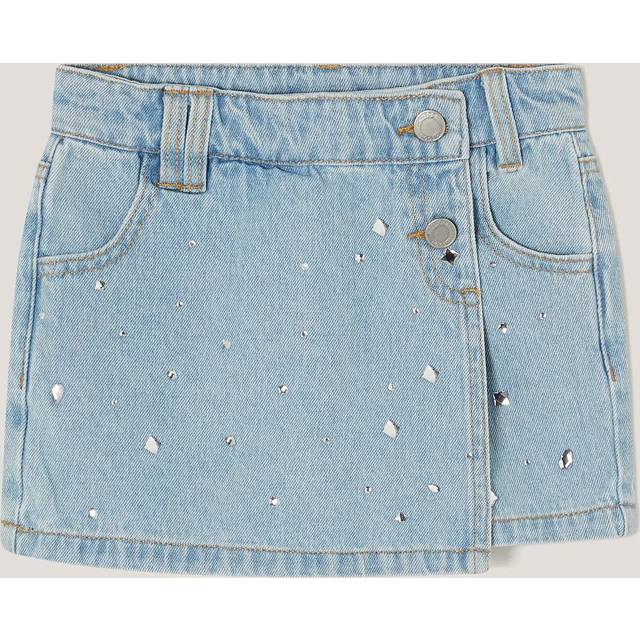 Monsoon Kids' Jewel Denim Skort, Blue