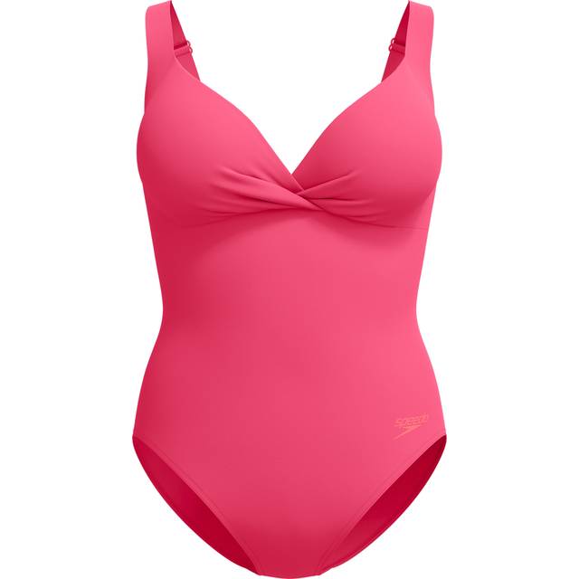 Women's Shaping Cross Knot Swimsuit Pink