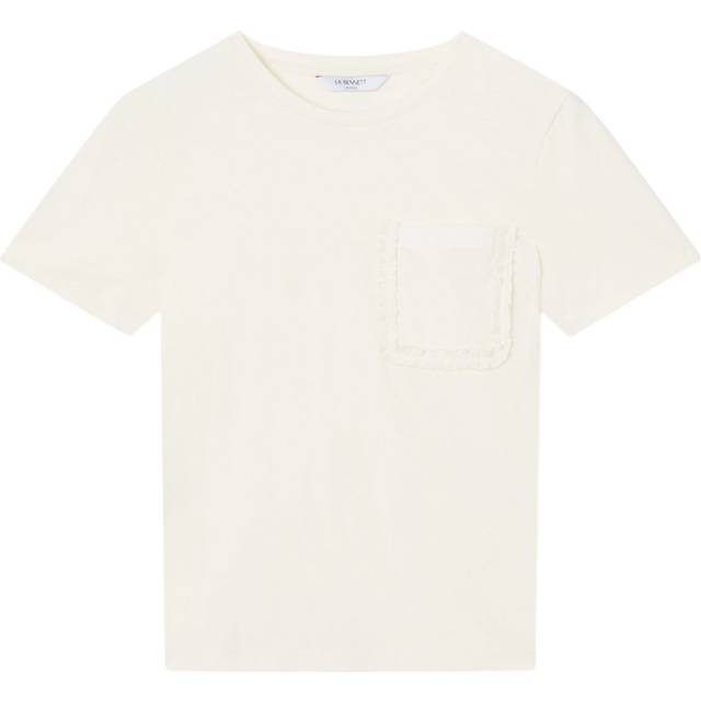 L.K.Bennett Hally Jersey T-Shirt, Ivory