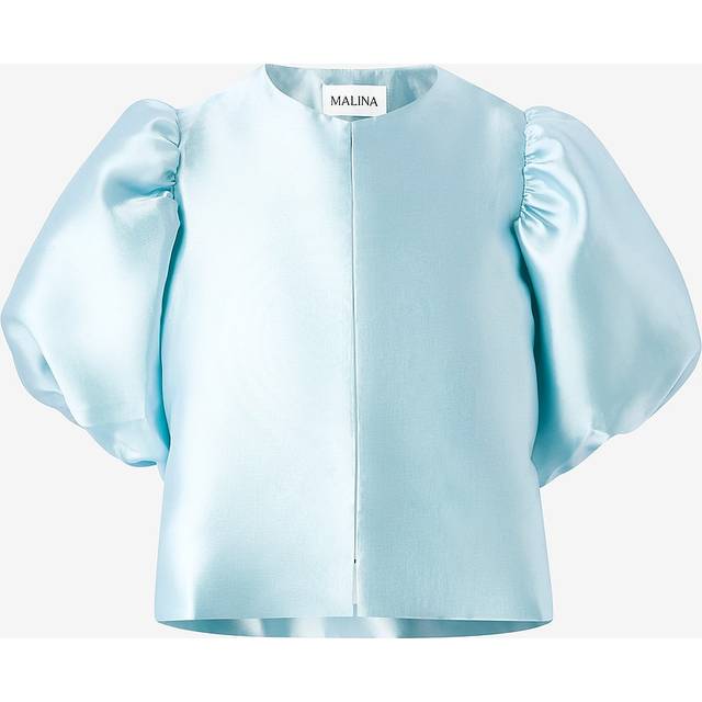 Malina Cleo Puff Sleeve Top, Ice Blue