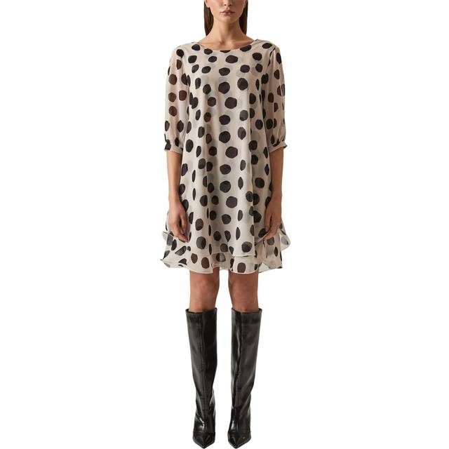 James Lakeland Polka Dot Wavy Hem Dress
