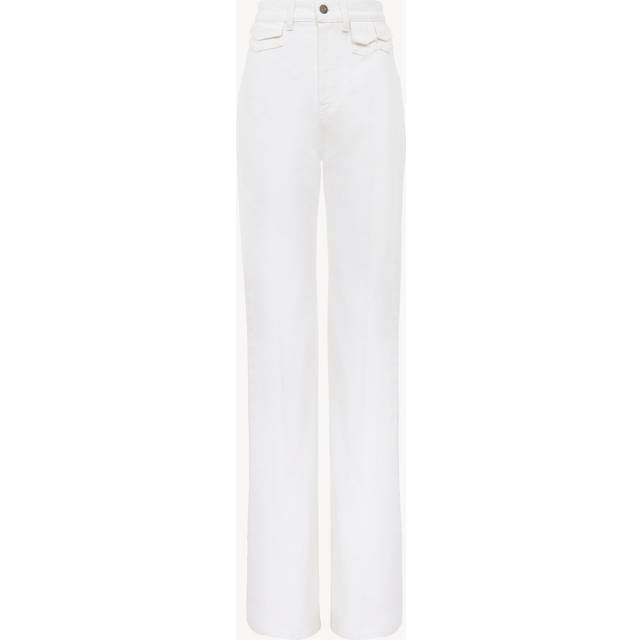 White Cotton Trousers for Women