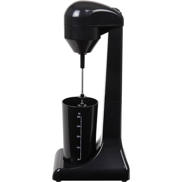 220v elektriska mjölkskummare kaffe skummare kall och mjölkning maskin snygg kaffe skummare mat mixer eu/uk plug för kök - Vit